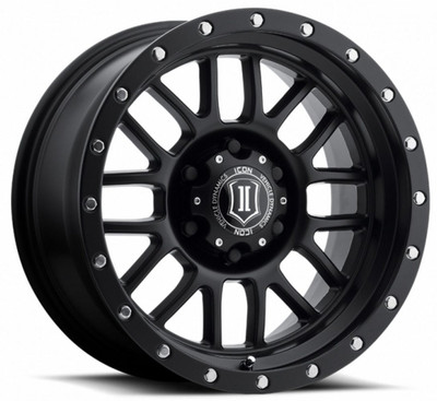 17x8.5 ICON Alpha Satin Black (6 Lug) 6x5.5/139.7 0mm