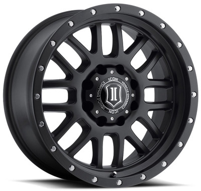 20x9 ICON Alpha Satin Black (8 Lug) 8x6.5/165 19mm 20x9 ICON Alpha Satin Black (8 Lug) 8x6.5/165 19mm