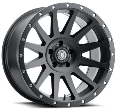 18x9 ICON Compression Satin Black (5 Lug) 5x5/127 -12mm