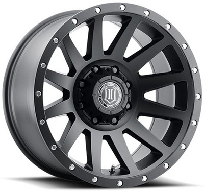 20x10 ICON Compression Satin Black (8 Lug) 8x6.5/165 -19mm