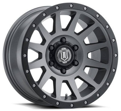 17x8.5 ICON Compression Titanium (6 Lug) 6x135 6mm 17x8.5 ICON Compression Titanium (6 Lug) 6x135 6mm
