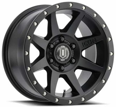 17x8.5 ICON Rebound Satin Black (6 Lug) 6x5.5/139.7 0mm