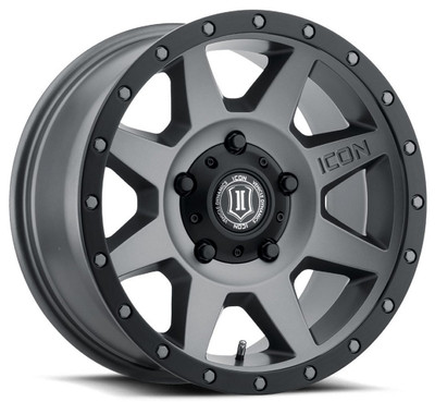 17x8.5 ICON Rebound Titanium (5 Lug) 5x150 25mm 17x8.5 ICON Rebound Titanium (5 Lug) 5x150 25mm