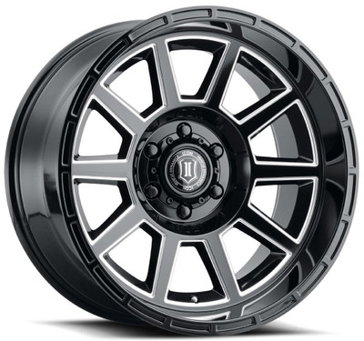 20x10 ICON Recoil Gloss Black Milled 5x5/127 -24mm