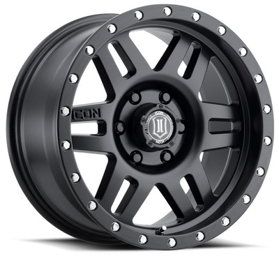 17x8.5 ICON Six Speed Satin Black (6 Lug) 6x135 6mm 17x8.5 ICON Six Speed Satin Black (6 Lug) 6x135 6mm