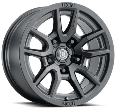 17x8.5 ICON Vector 5 Satin Black 5x5/127 -6mm