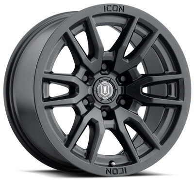 17x8.5 ICON Vector 6 Satin Black 6x5.5/139.7 0mm