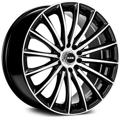 17x7.5 NS NS1801 Gloss Black Machined 5x100 5x4.5/114.3 38mm 17x7.5 NS NS1801 Gloss Black Machined 5x100 5x4.5/114.3 38mm