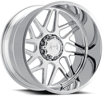 24x14 Hostile Forged HF108 Full Polished (Forged) (Directional) (8 Lug) (* May Require Trimming) (Left) 8x6.5/165 -76mm