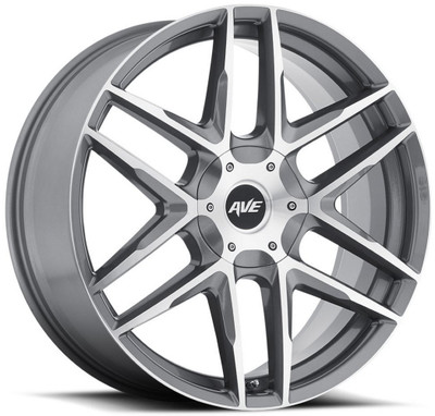 (Clearance - No Returns) 22x9 MKW Avenue A613 Grey Machined 6x5.5/139.7 18mm
