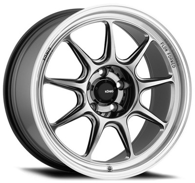 17x9 Konig Countergram Hyper Chrome w/ Machined Lip (Flow Formed) 5x120 32mm