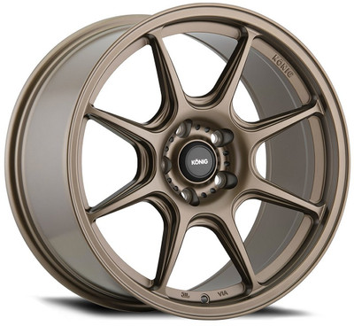 17x8 Konig Lockout Matte Bronze 5x100 38mm 17x8 Konig Lockout Matte Bronze 5x100 38mm