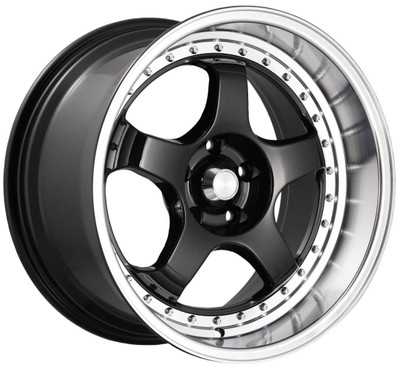 18x8 Konig SSM Gloss Black w/ Machined Lip 5x100 42mm 18x8 Konig SSM Gloss Black w/ Machined Lip 5x100 42mm