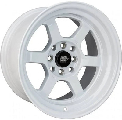 16x8 MST Time Attack Gloss White 5x4.5/114.3 20mm 16x8 MST Time Attack Gloss White 5x4.5/114.3 20mm