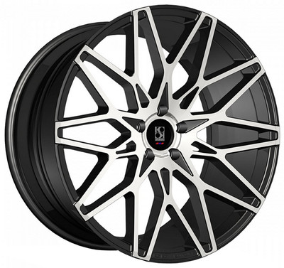 20x10.5 Koko Kuture Funen Gloss Black w/ Machined Face 5x120 45mm 20x10.5 Koko Kuture Funen Gloss Black w/ Machined Face 5x120 45mm