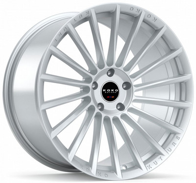 22x9.5 Koko Kuture Urfa FF Gloss Silver (Flow Formed) 5x112 25mm
