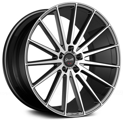 24x10 Gianelle Verdi Gloss Black w/ Machined Face 6x5.5/139.7 18mm 24x10 Gianelle Verdi Gloss Black w/ Machined Face 6x5.5/139.7 18mm