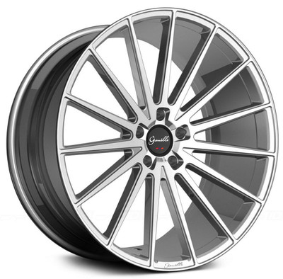 24x10 Gianelle Verdi Gloss Silver w/ Machined Face 5x120 18mm 24x10 Gianelle Verdi Gloss Silver w/ Machined Face 5x120 18mm