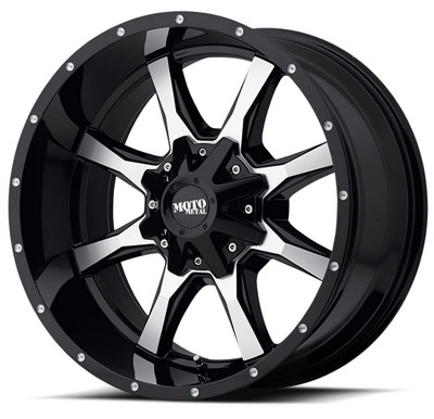 (Clearance - No Returns) 18x9 Moto Metal MO970 Gloss Black Machined 5x4.5/114.3 18mm-1700028045 (Clearance - No Returns) 18x9 Moto Metal MO970 Gloss Black Machined 5x4.5/114.3 18mm-1700028045