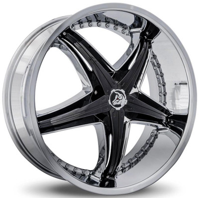 20x8.5 Diablo Reflection X Chrome w/ Black Accent 5x112 5x4.5/114.3 35mm 20x8.5 Diablo Reflection X Chrome w/ Black Accent 5x112 5x4.5/114.3 35mm
