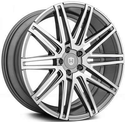 20x10.5 Curva Concepts C48 Gunmetal Machined (CUSTOM)
