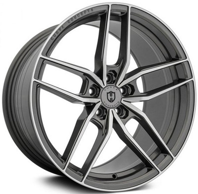 20x10 Curva Concepts CFF25 Gunmetal Machined (Flow Forged) (CUSTOM)