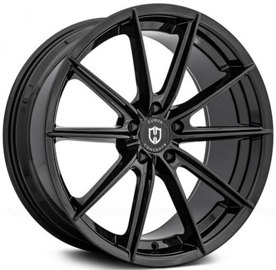 20x10.5 Curva Concepts C46 Gloss Black  5x115 25mm