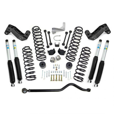 ReadyLIFT 4&quot; Coil Spring Lift Kit w/ Adjustable Track Bar, Bilstein Shocks, Caster Correction Bracket &amp; Exhaust Bracket 2007-2018 Jeep JK Wrangler 4WD 69-6404
