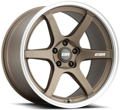 19x9.5 ESR AP6 Matte Bronze w/ Machined Lip (Flow Form) 5x4.5/114.3 35mm 19x9.5 ESR AP6 Matte Bronze w/ Machined Lip (Flow Form) 5x4.5/114.3 35mm