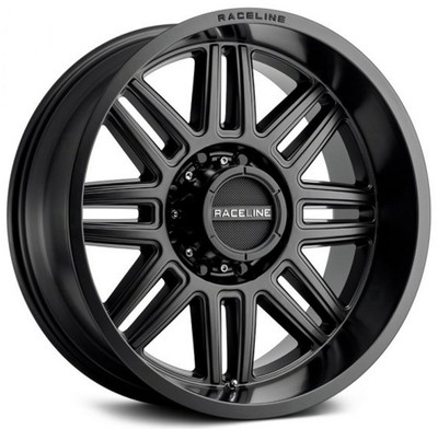 18x9 Raceline 948B Split Satin Black 6x135 18mm