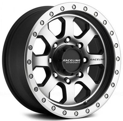(Clearance - No Returns) 17x9 Raceline 929M Street Lock Avenger Matte Black Machined Face 6x5.5/139.7 -12mm (Clearance - No Returns) 17x9 Raceline 929M Street Lock Avenger Matte Black Machined Face 6x5.5/139.7 -12mm