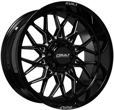 22x12 Built Off-Road BTO-2 Gloss Black MilledÂ (* May Require Trimming) 5x5/127 5x5.5/139.7 -44mm