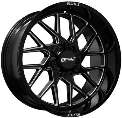 22x12 Built Off-Road BTO-3 Gloss Black Milled (* May Require Trimming) 6x135 6x5.5/139.7 -44mm