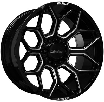 22x10 Built Off-Road BTO-4 Gloss Black Milled 6x135 6x5.5/139.7 -19mm