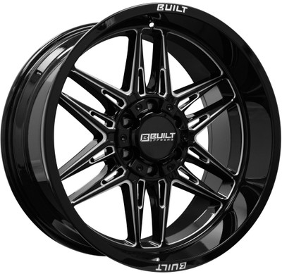 20x10 Built Off-Road BTO-5 Gloss Black Milled 5x5/127 5x5.5/139.7 -19mm