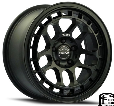 17x8 Reika R30 Drifter Satin Black (Flow Formed) 5x4.25/108 20mm 17x8 Reika R30 Drifter Satin Black (Flow Formed) 5x4.25/108 20mm