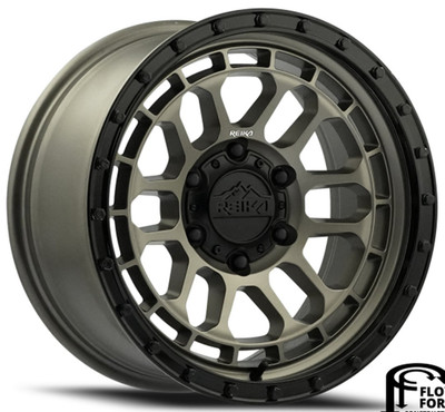 17x8.5 Reika R35 Rambler Bronze w/ Black Ring (Flow Formed) 6x5.5/139.7 0mm 17x8.5 Reika R35 Rambler Bronze w/ Black Ring (Flow Formed) 6x5.5/139.7 0mm
