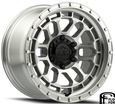 17x8.5 Reika R35 Rambler Machined Clear (Flow Formed) 6x135 0mm