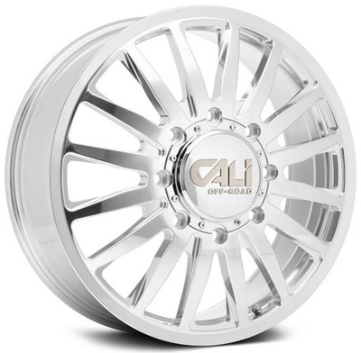 20x8.25 Cali Off-Road Summit Dually Front 9110D Polished w/ Milled Spokes 8X170 115MM 124.9 C.B. 20x8.25 Cali Off-Road Summit Dually Front 9110D Polished w/ Milled Spokes 8X170 115MM 124.9 C.B.