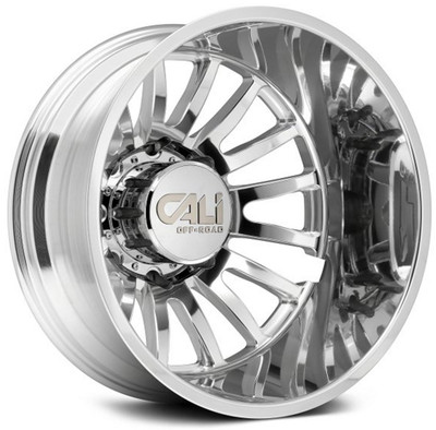 20x8.25 Cali Off-Road Summit Dually Rear Lifted 9110D Polished w/ Milled Spokes 8X200 -232MM 142.0 C.B. 20x8.25 Cali Off-Road Summit Dually Rear Lifted 9110D Polished w/ Milled Spokes 8X200 -232MM 142.0 C.B.