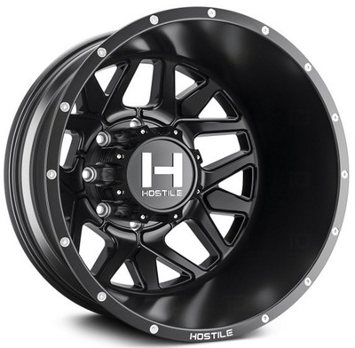 22x8.25 Hostile H402 Diablo Dually Rear Asphalt 8X6.5/165 -221 MM 121.6 C.B. 22x8.25 Hostile H402 Diablo Dually Rear Asphalt 8X6.5/165 -221 MM 121.6 C.B.