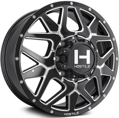 22x8.25 Hostile H402 Diablo Dually Front Blade Cut 8X210 123 MM 154.3 C.B.