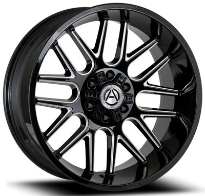 20x12 Artem Off-Road A202 Brutus Gloss Black Milled (* May Require Trimming) 5x5.5/139.7 5x150 -44mm