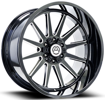 26x14 Artem Off-Road A203 Seneca Gloss Black Milled (* May Require Trimming) 6x135 6x5.5/139.7 -76mm