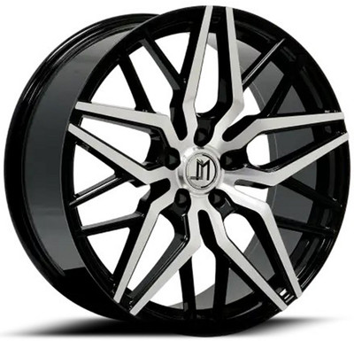 22x9 Modern Luxury ML3 Gloss Black Machined 5x120 35mm 22x9 Modern Luxury ML3 Gloss Black Machined 5x120 35mm