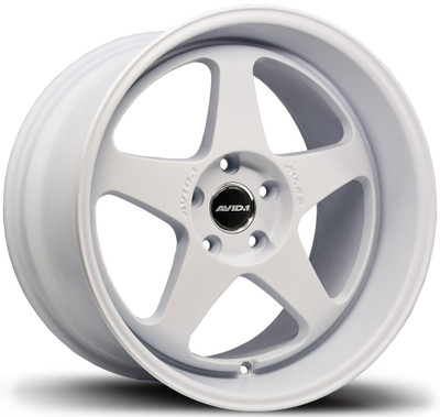 18x8.5 AVID.1 AV-42 Matte White 5x112 35mm