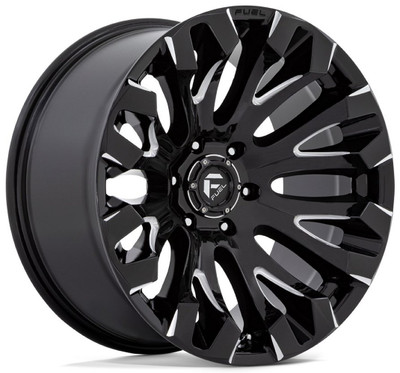 (Clearance - No Returns) 18x9 Fuel Off-Road Quake Gloss Black Milled D828 5x5.5/139.7 1mm (Clearance - No Returns) 18x9 Fuel Off-Road Quake Gloss Black Milled D828 5x5.5/139.7 1mm