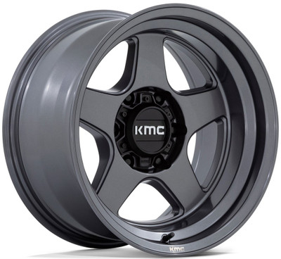 (Clearance - No Returns) 17x8.5 KMC KM728 Matte Anthracite 6x135 18mm (Clearance - No Returns) 17x8.5 KMC KM728 Matte Anthracite 6x135 18mm