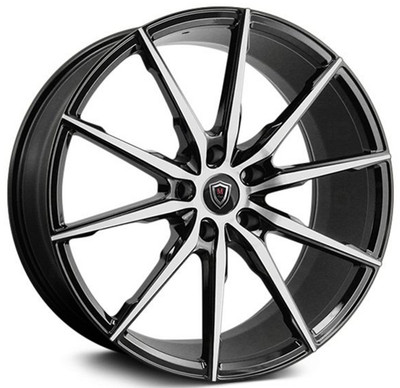 20x9 Marquee M1035 Gloss Black Machined (Flow Formed) 5x120 35mm