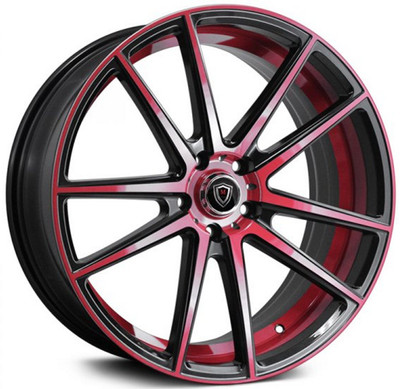 22x9 Marquee M3197 Gloss Black w/ Red Face & Inner 5x4.5/114.3 35mm 22x9 Marquee M3197 Gloss Black w/ Red Face & Inner 5x4.5/114.3 35mm